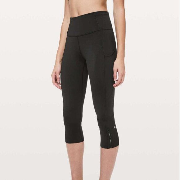 Lululemon Fast & Free Crop II *Nulux 19" Black - Picture 6 of 6